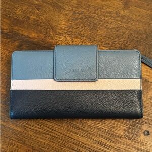 ✅ CLOSET CLOSING SOON Fossil Emma Wallet in Blue and Pink